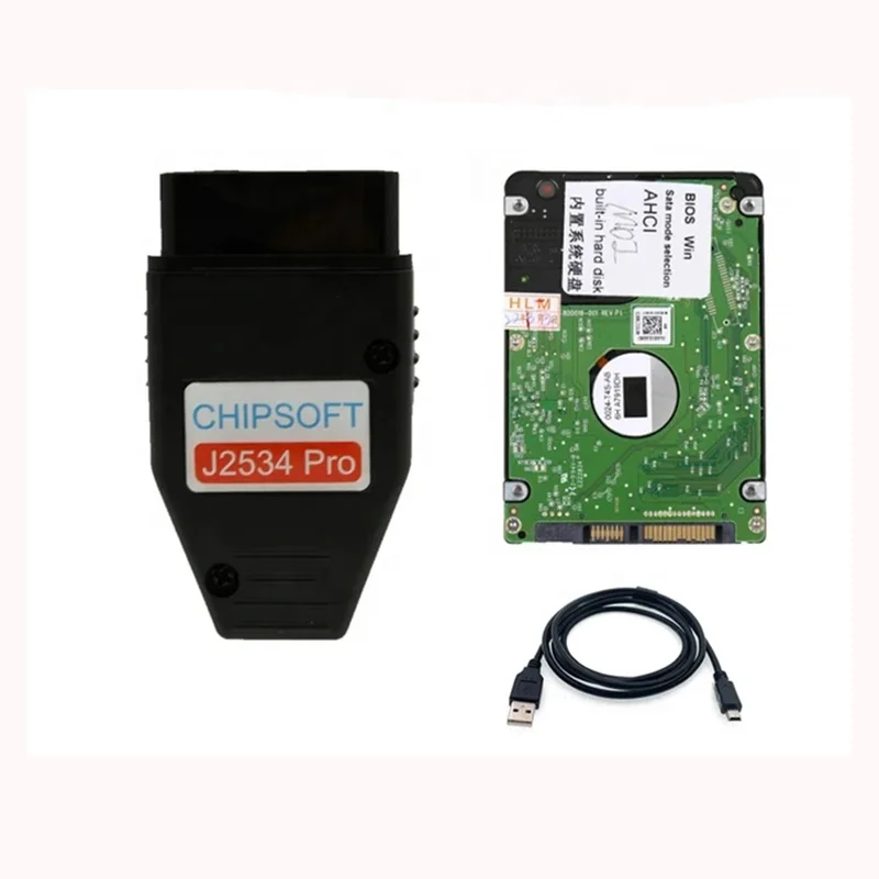 VCI Diagnostic Tool HDD Version Chipsoft J2534 Pro Cable OBD 2 OBD ii  For TIS And For HDS