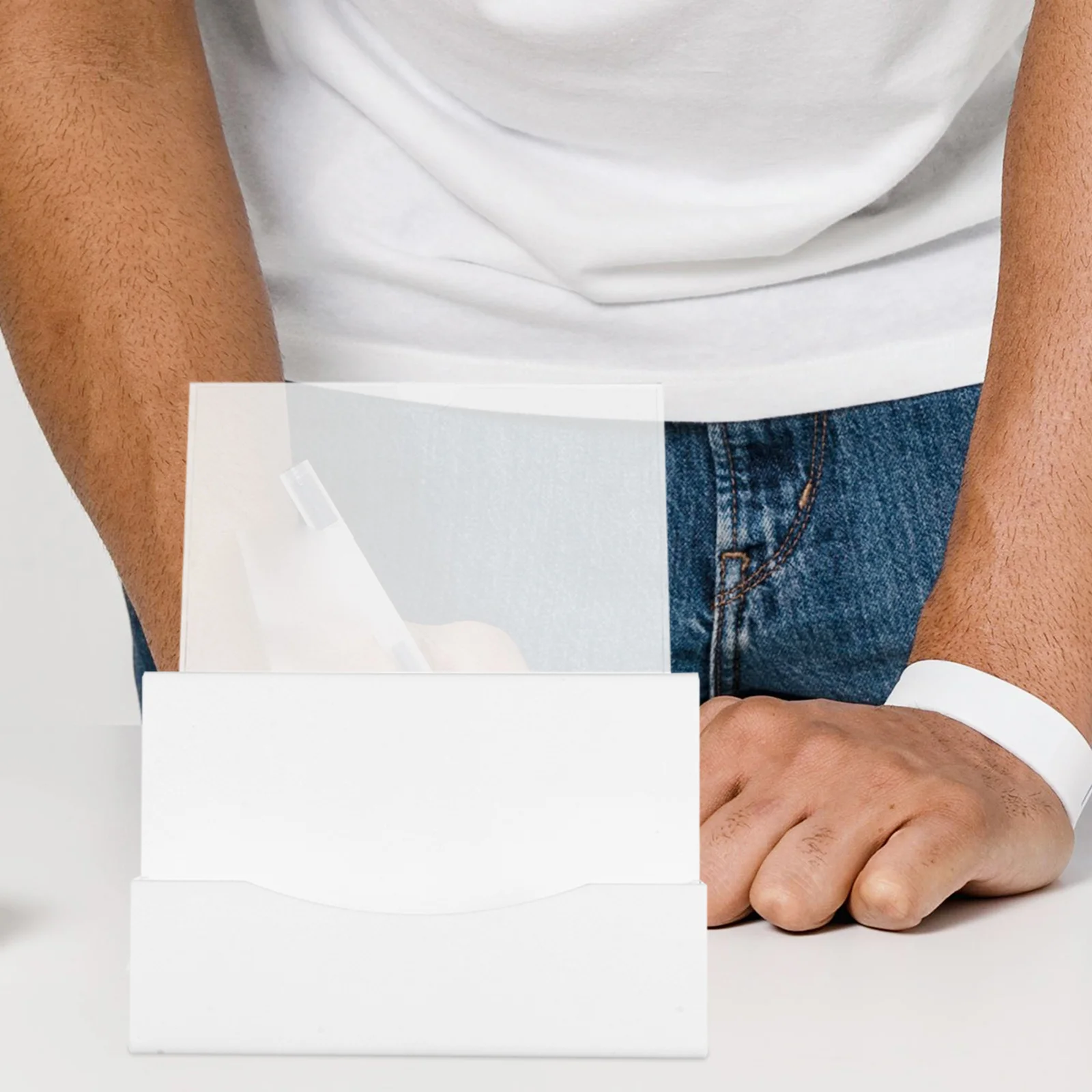 

1pc Voting Donation Box For Fundraising Suggestion Box With Lock Ballot Comment Container Acrylic Public Use Multi-Functional