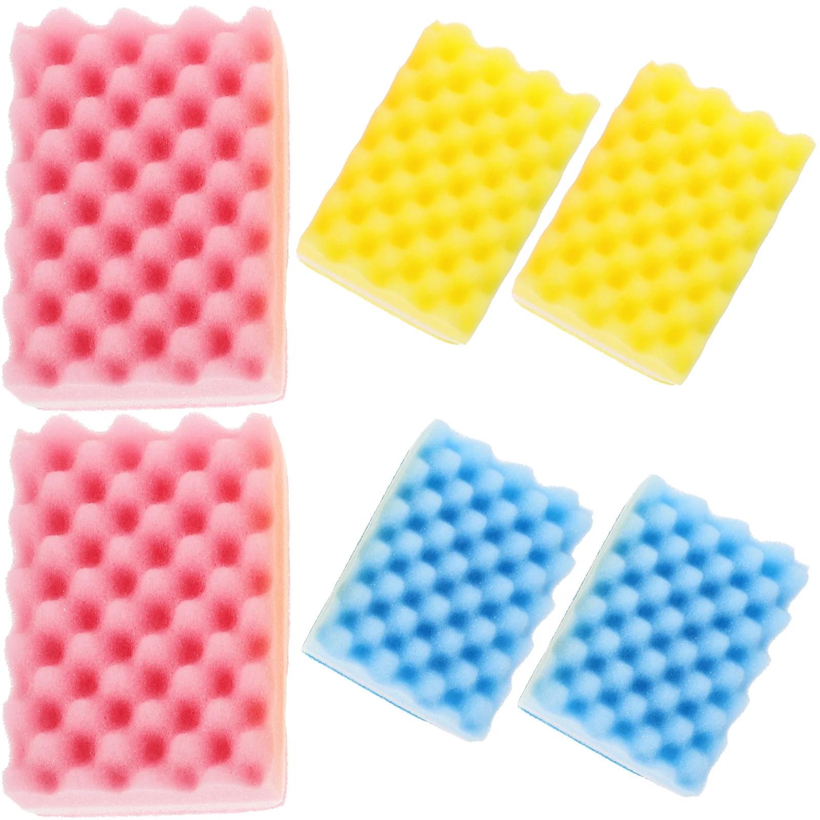 

6pcs Cleaning Sponge Reusable Kitchen Accessories Multifunctional Pads Dish Scrubbing Eraser Non Scratch Durable Long Lasting