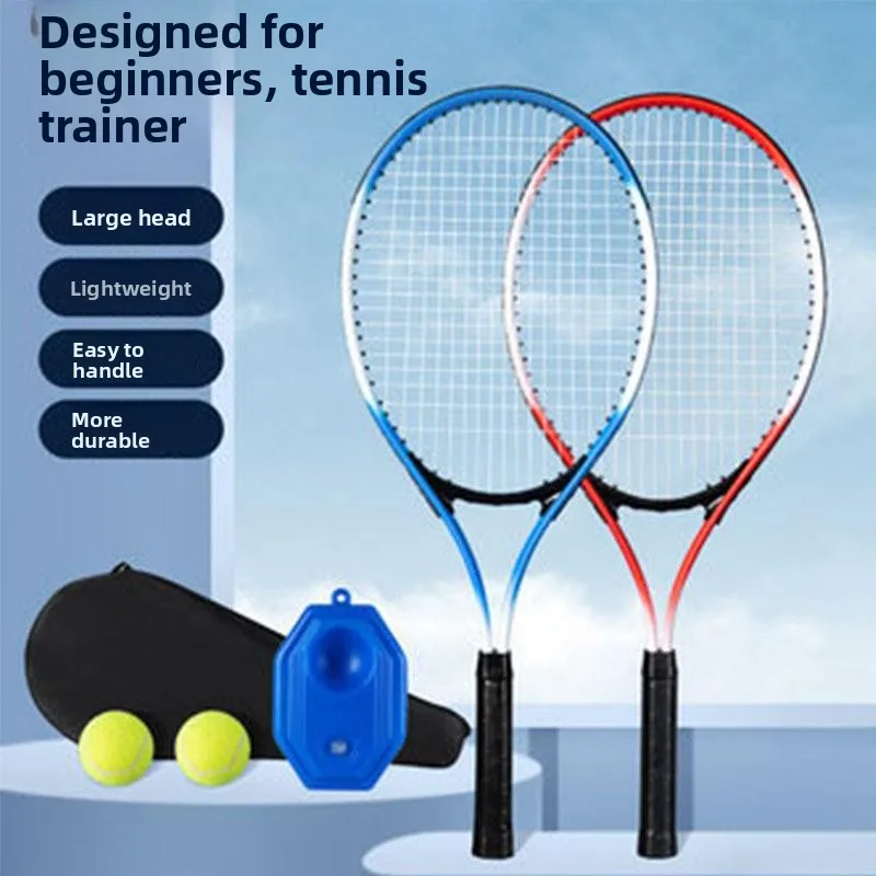 

Adult Tennis Training Set Outdoor Sports Tennis Racket Trainer Home Single Player Netball Badminton Equipment Fitness Fan Gear