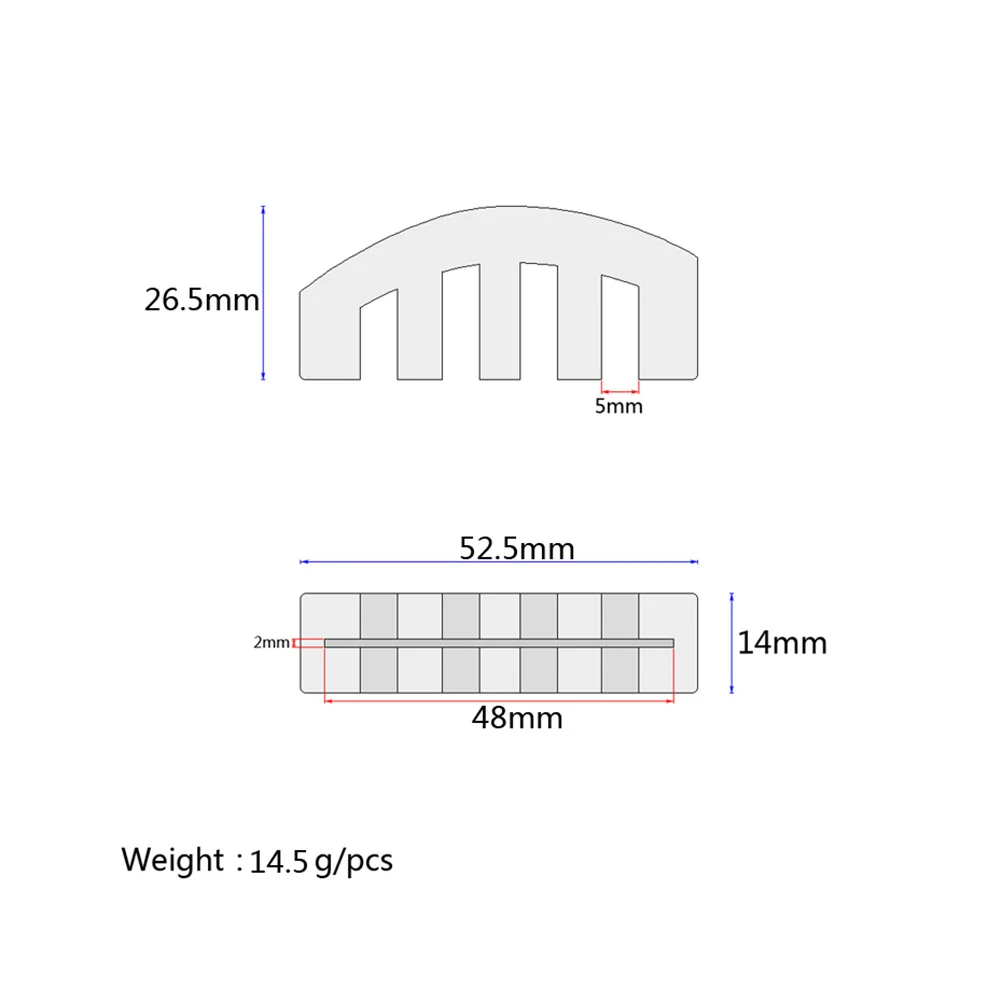 

Rubber Blue 48mm Claw Shape Violin Practice Mute Loudness Reducer Durable Violin Accessories Sound Control