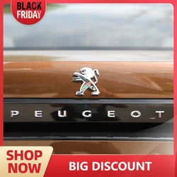 Car Front Grill/Rear Trunk Emblem Sticker Badge Decor Car Styling For Peugeot 206 307 3008 207 208 407 508 2008 107 106 205 4008