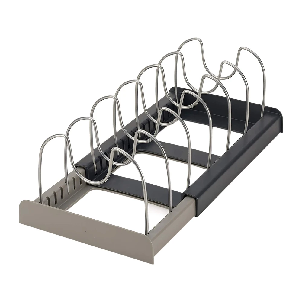 Kitchen Accessories Pot Rack Pot Pan Kitchen Organizer For Storage Cabinet Kitchen Holder Pans Pots Lids Organizer Rack Supplies