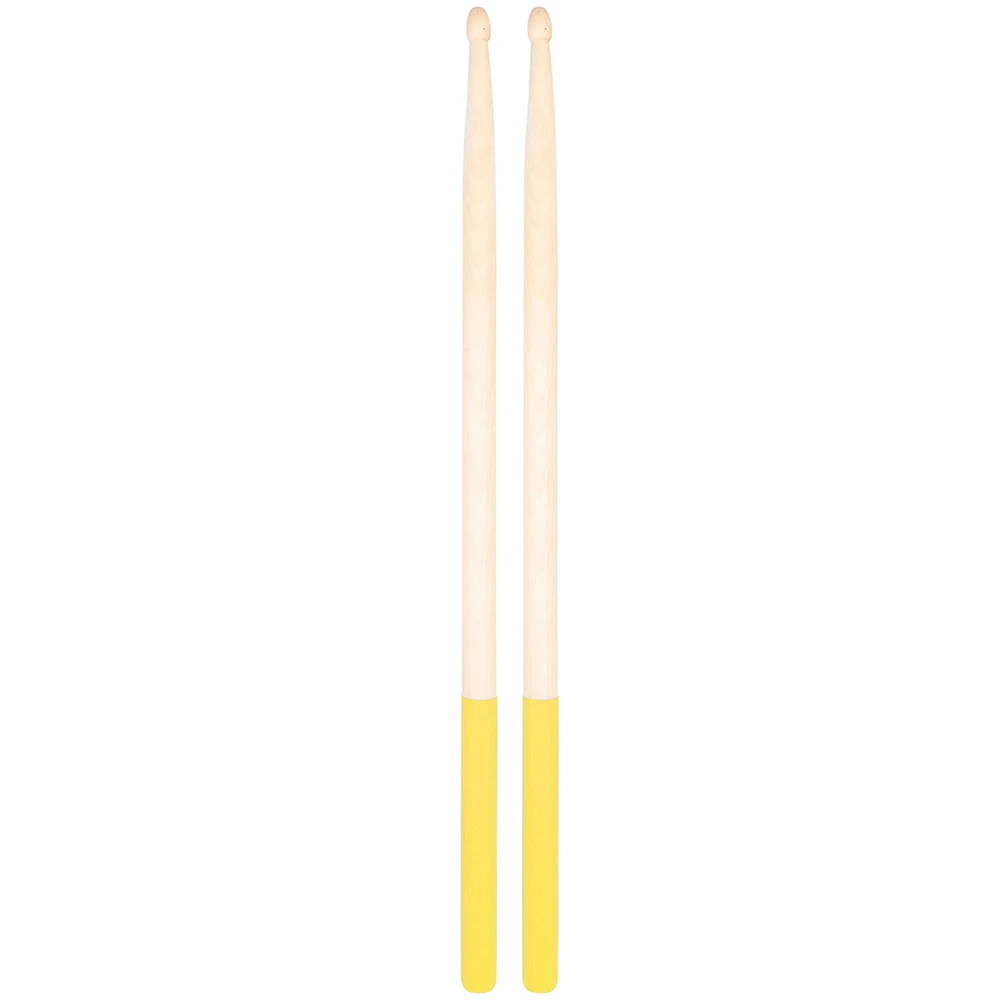 

Drumsticks Anti-slip Maple Batter for Practice Yellow Kids Mallets Percussion Child