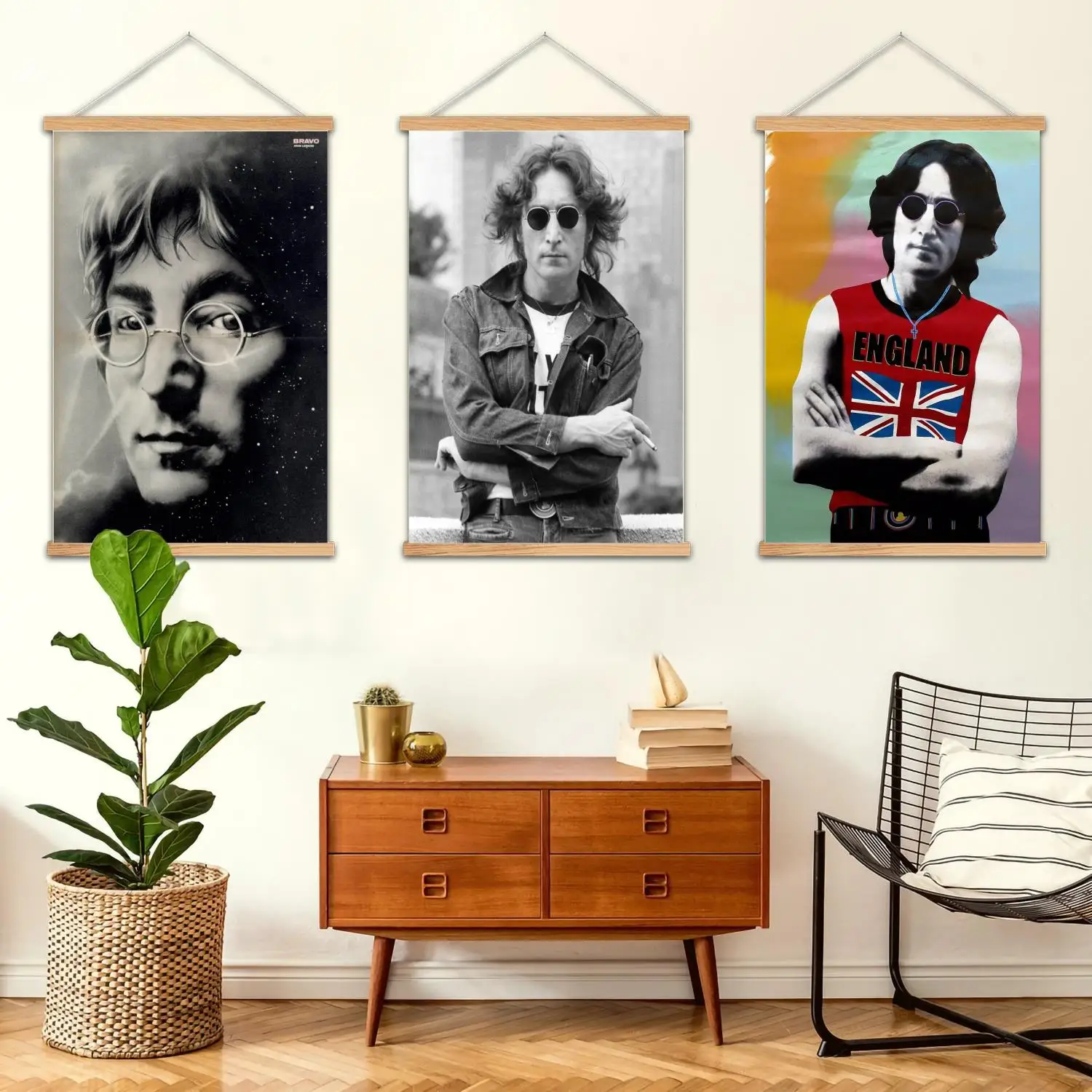 

lennon Framed Wall Painting Canvas Art Poster, Wall Art, Modern Family, Bedroom Decor, Posters,Decorative painting