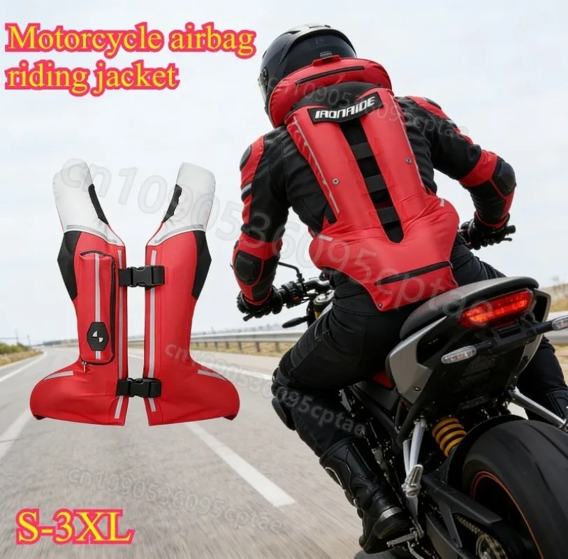 

Motorcycle Airbag Vest Motorbike Reflective Anti-Fall Riding Body Protective Jacket Moto Air Bag Safety Gear Anti-Collision