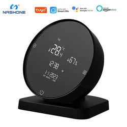 NashoneTuya-Control remoto IR con WiFi, Sensor de temperatura y humedad, pantalla LCD, infrarrojo Universal inteligente para Alexa y Google Home