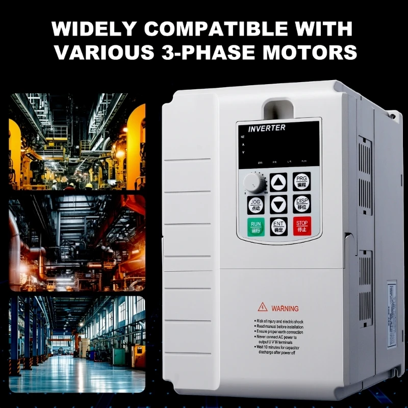 

Single Phase to 3 Phase Converters 7.5KW 10HP Variable Frequency Drive Controllers for Spindles Motor Speed Drop Shipping