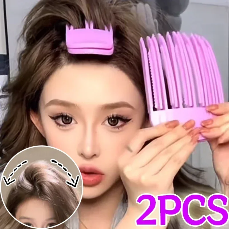 Natural Fluffy Hair Roots Clips Wind Shaping Comb Artifact Hairpins Braiders Comb Seamless Korean Hairs Styling Headwear Tools