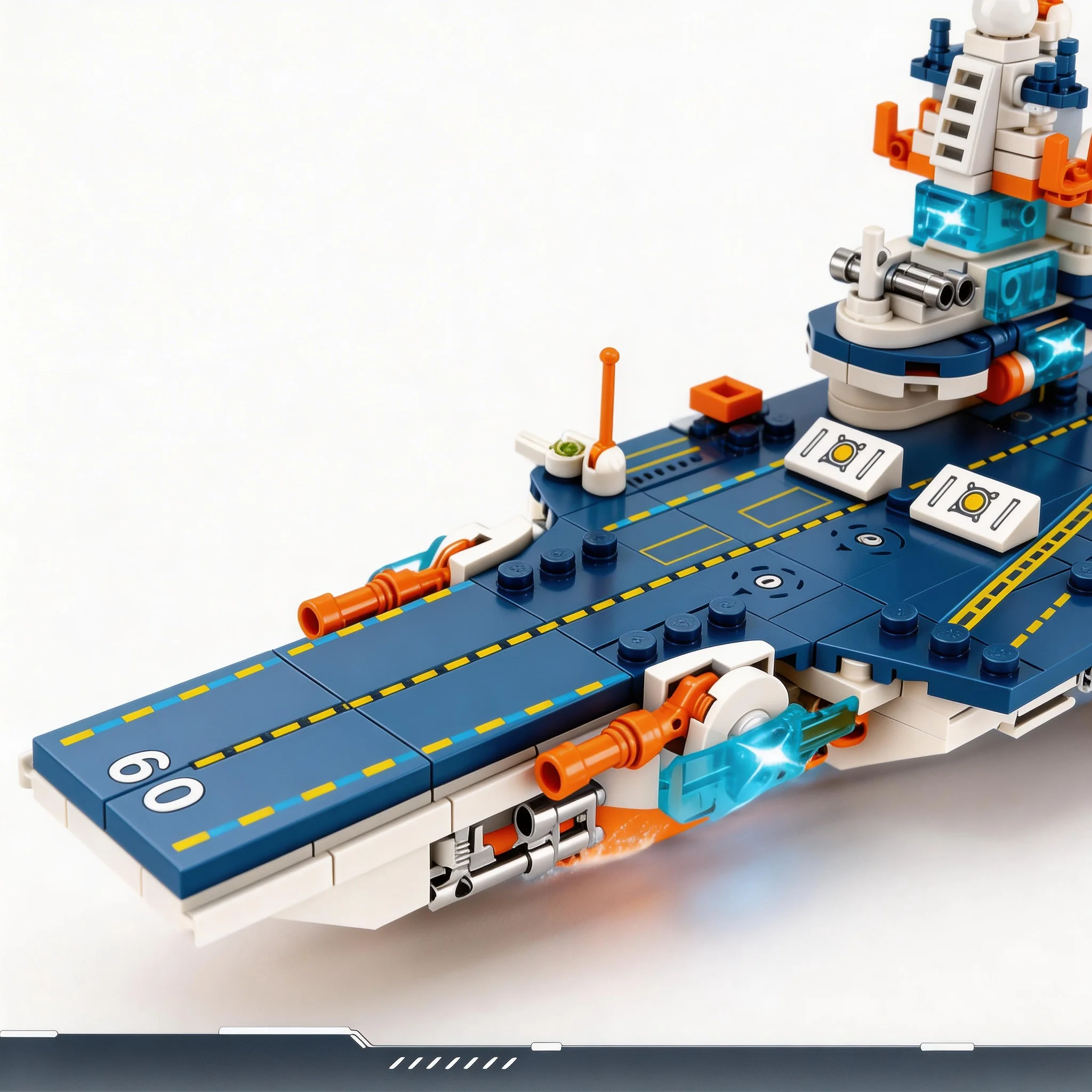 Deep-Sea Aircraft Carrier Building Blocks Set, Military Warship Model, Kids STEM Educational Toy, Ideal Holiday & Birthday Gift
