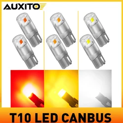 AUXITO 2Pcs T10 W5W LED Canbus No Error 194 168 Bulb 5W5 Super Bright Car Interior Side Light Parking Lamp MapDome Reading Light