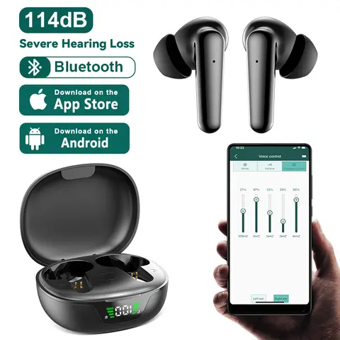 Hearing Aids Digital Hearing Aid For Elderly Deafness 12 Channels APP Control Bluetooth Sound Amplifier Noise Reduction Ear Aids