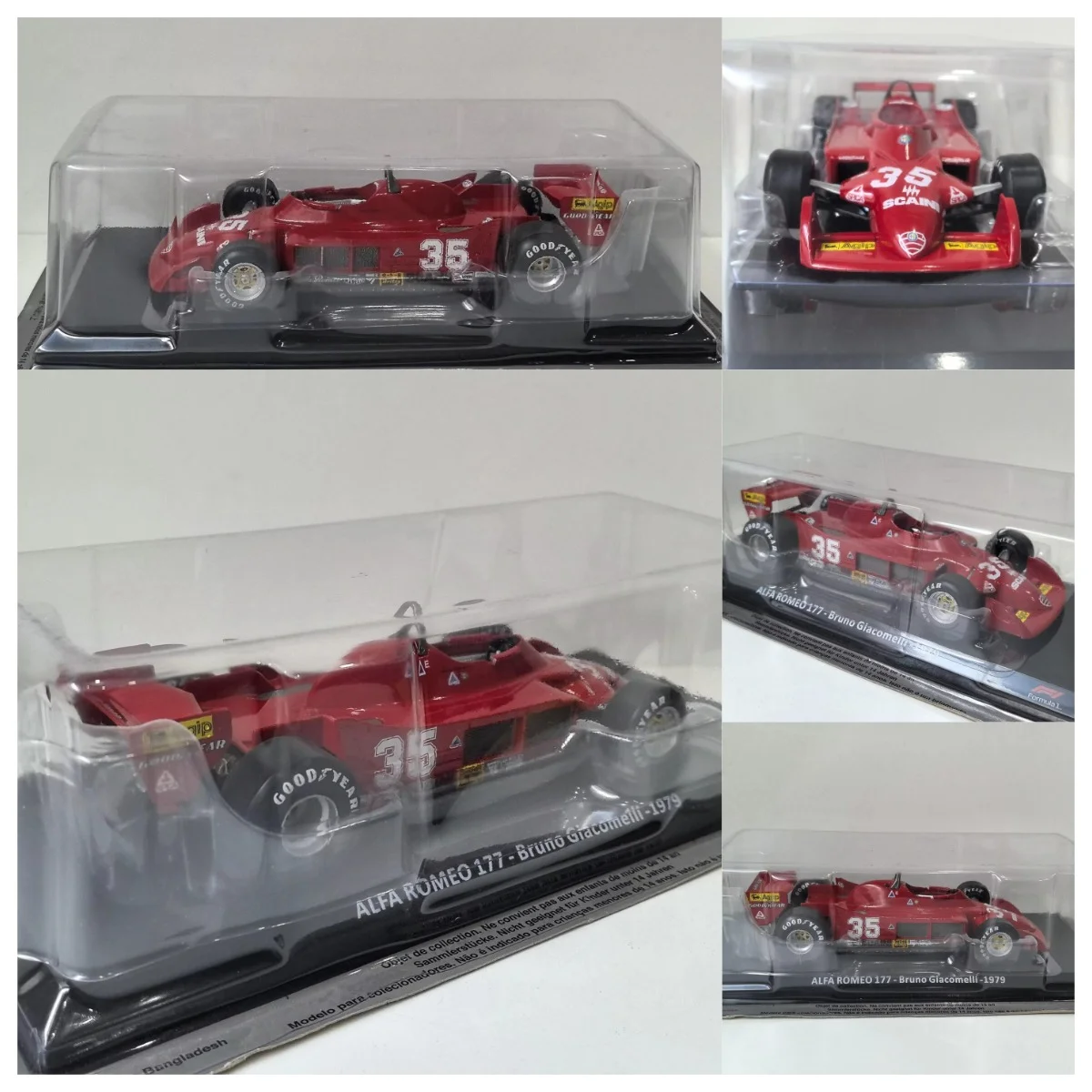 

IXO Diecast 1/24 Scale ALFA ROMEO Formula Racing Car 177 1979 F1 #35 Alloy Car Model