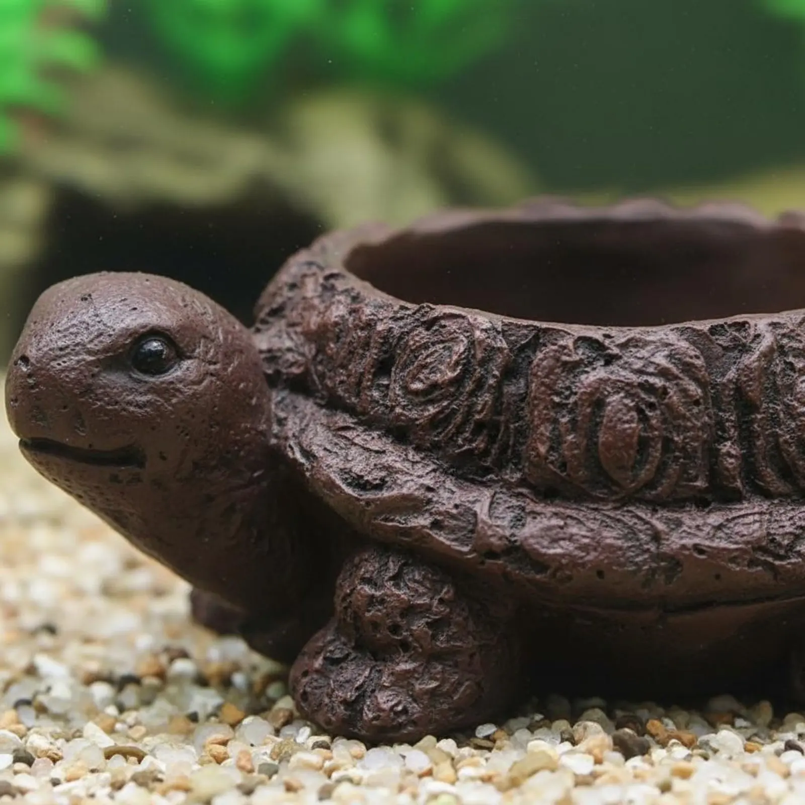 

Bubble Turtle Ornament Resin Turtle Aquarium Ornament Water Bubbler Decorative Pet Supply Fine Bubbles for Office Desk