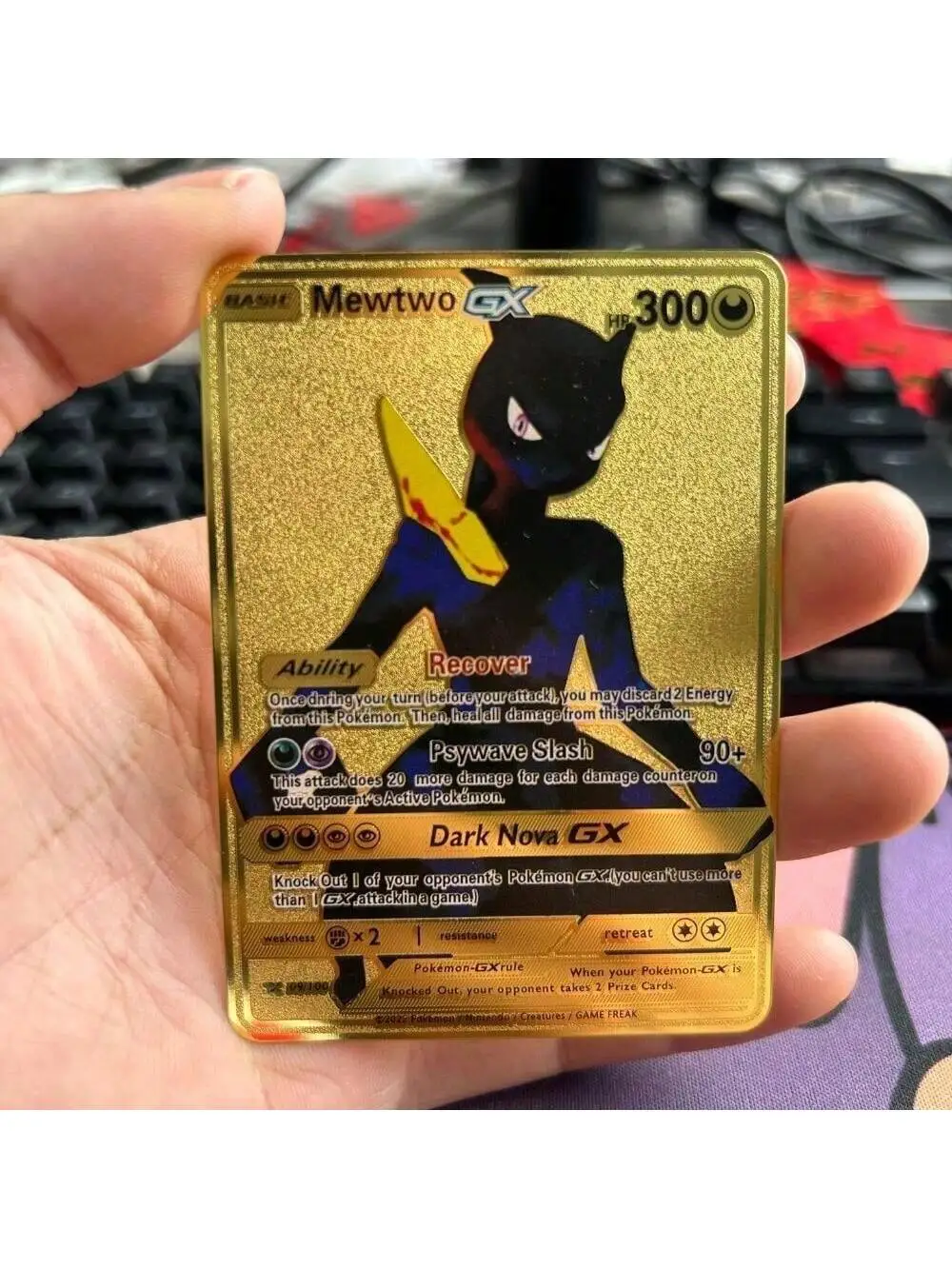 Pokemon Metall-Sammelkarten Anime-Figuren Charizard Pikachu Blastoise Mewtwo Kampf-Sammelkarten Spielzeug Geschenk 