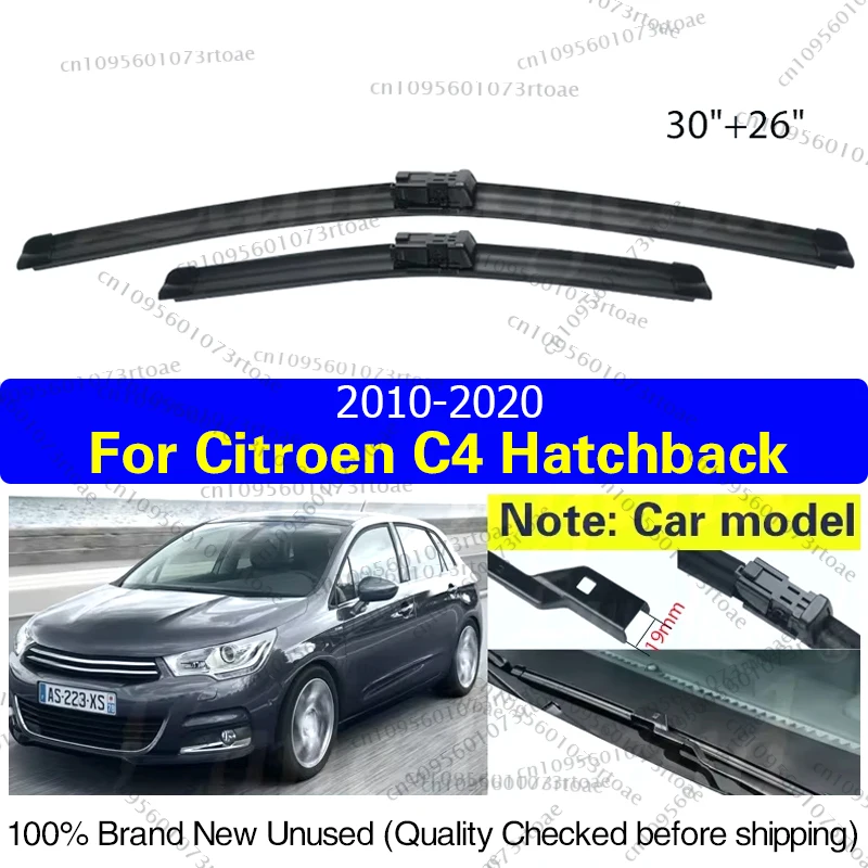 

Car Wiper Blades For Citroen C4 Hatchback 2010 - 2020 Front Windscreen Windshield Rubber Rain Brush Car Accessories 2011 30"+26"