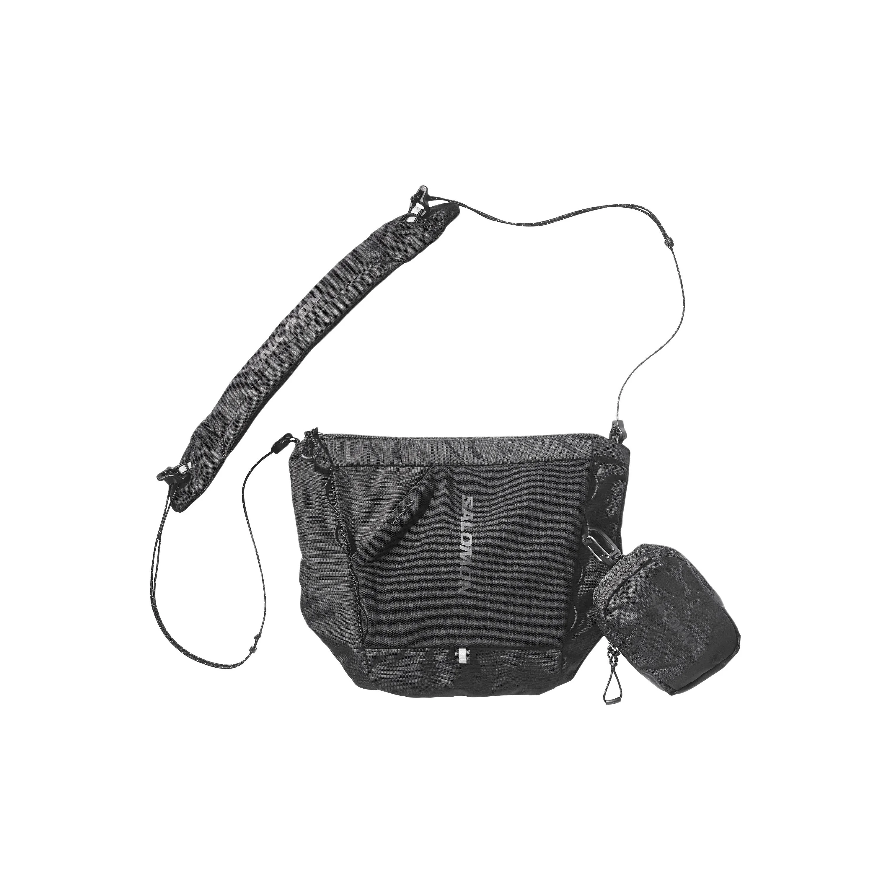 SALOMON ACS Nylon Shoulder Bag, Crossbody Bag Unisex Black LC2867800
