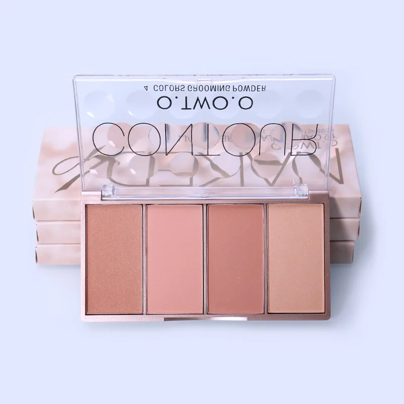 O.TW O.O Contour Palette Gesicht Schattierung Pflege Pulver Make-Up 4 Farben Langlebige Gesicht Machen Up Konturierung Bronzer Kosmetik