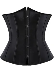 Satin Underbust Corset Solid Color Corsets Women Plus Size 6XL Korset Push Up Waist Slimming Cincher Bustier Sexy Boned Corselet