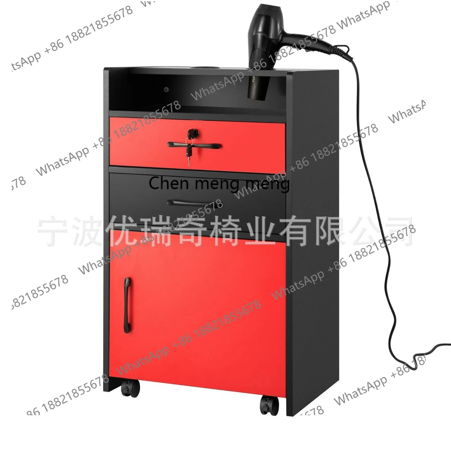 미용실 카트 도구 카트 미용실 이발소 랙 염색 및 다림질 이동식 작업대 도구 카트