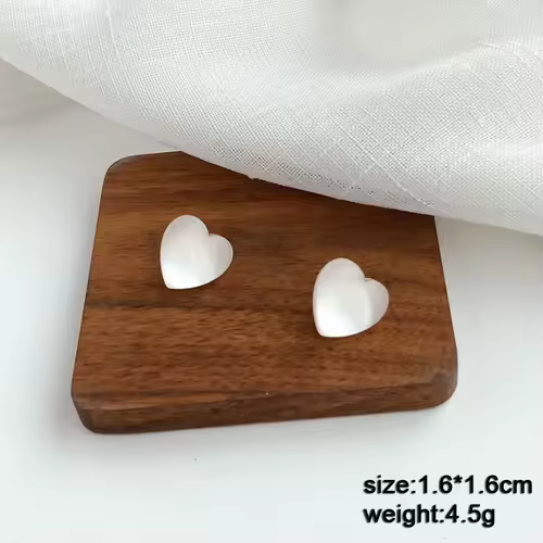 Pure White Women's Dangle Earrings Blooming Flower Acrylic Enamel Butterfly Imitation Pearl Heart Hanging Earrings Elegant brinc - Image 15