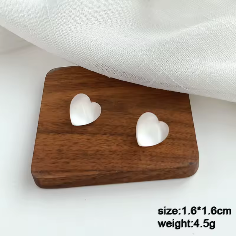 Pure White Women's Dangle Earrings Blooming Flower Acrylic Enamel Butterfly Imitation Pearl Heart Hanging Earrings Elegant brinc - Image 15