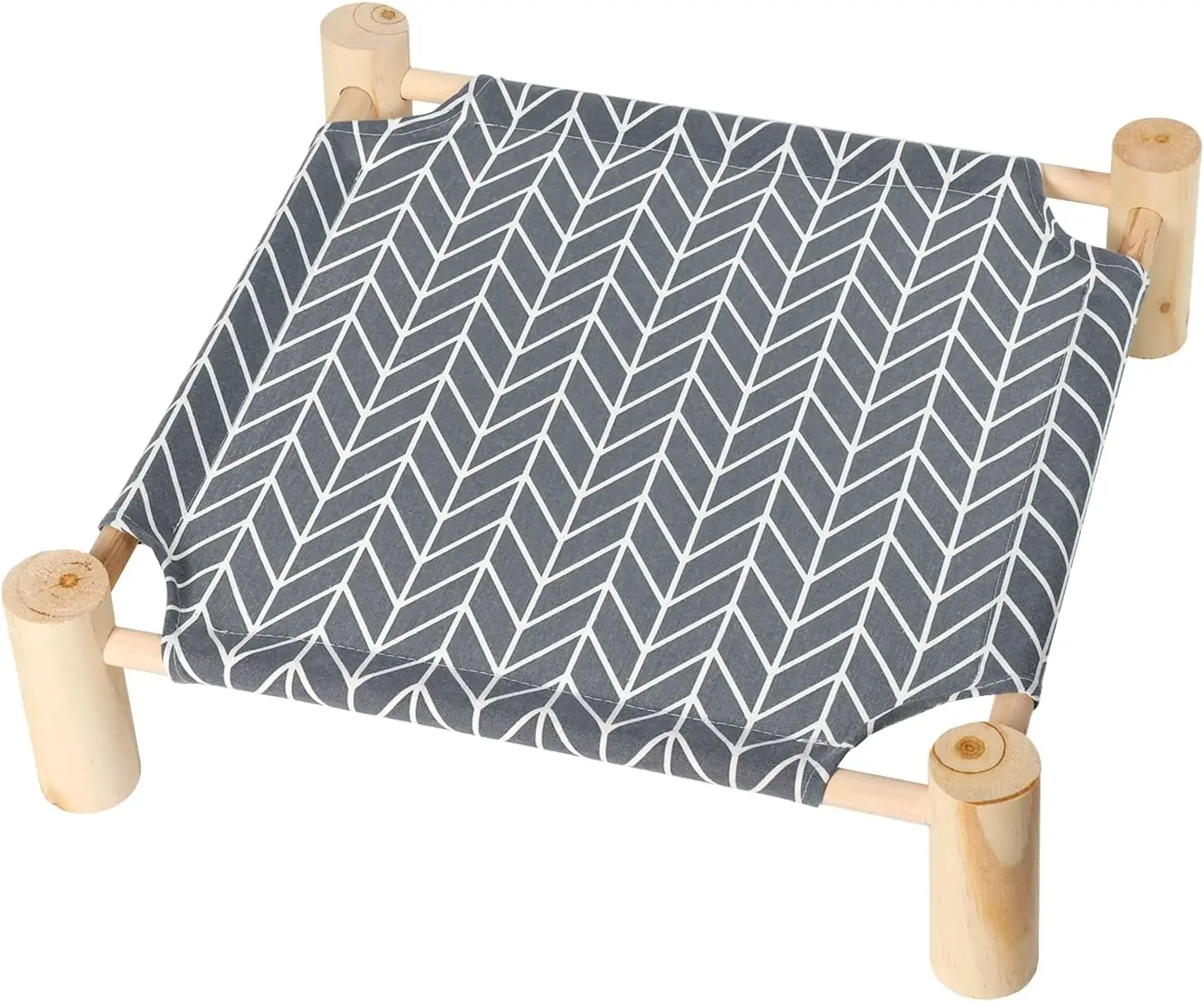 Patas Lague Cat and Dog Hammock Bed for Small Dogs, Brethable Wooden Cat Pet Rabbit Elevated Cooling Outdoor Bed Cots Furniture for Summer Arrow