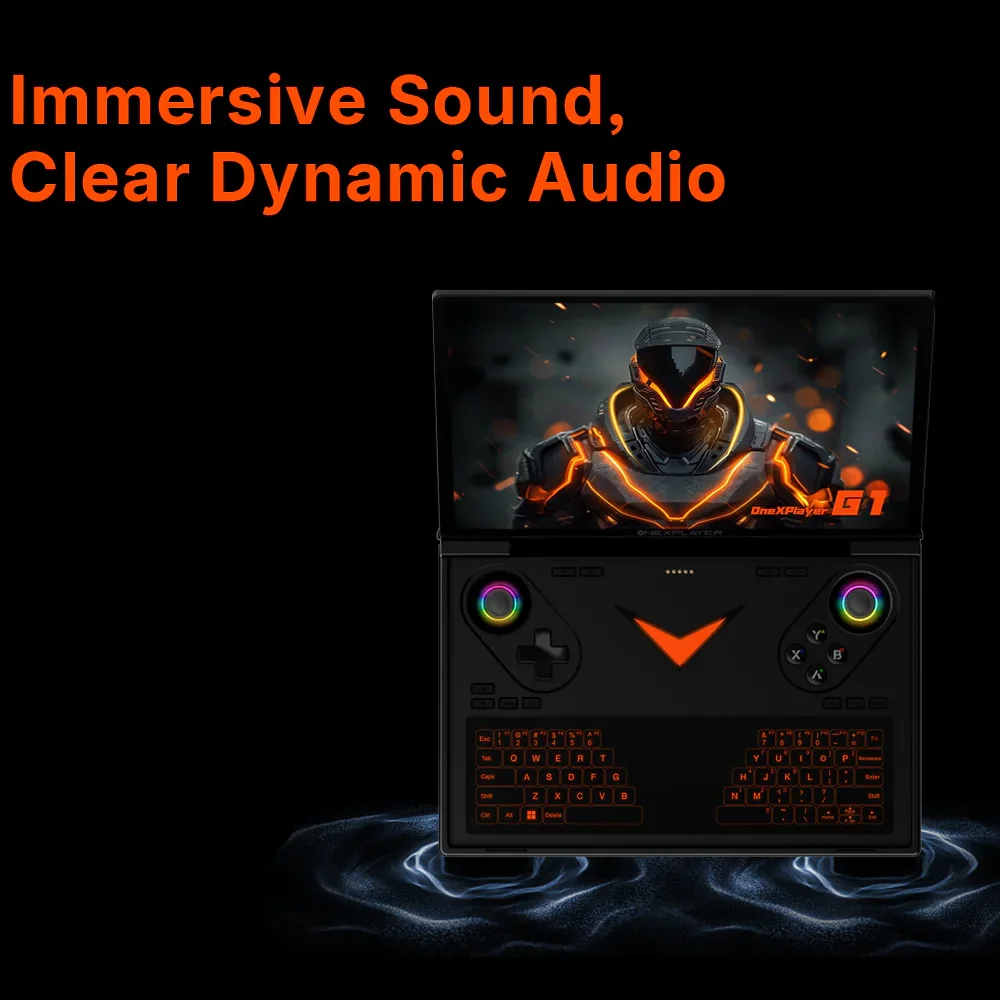 أداء OneXPlayer G1 الجديد المحمول للغاية AMD Ryzen ™   AI 9 HX 370 Qculink كاميرا الكمبيوتر المحمول ألعاب الكمبيوتر يفوز وحدة تحكم الألعاب
