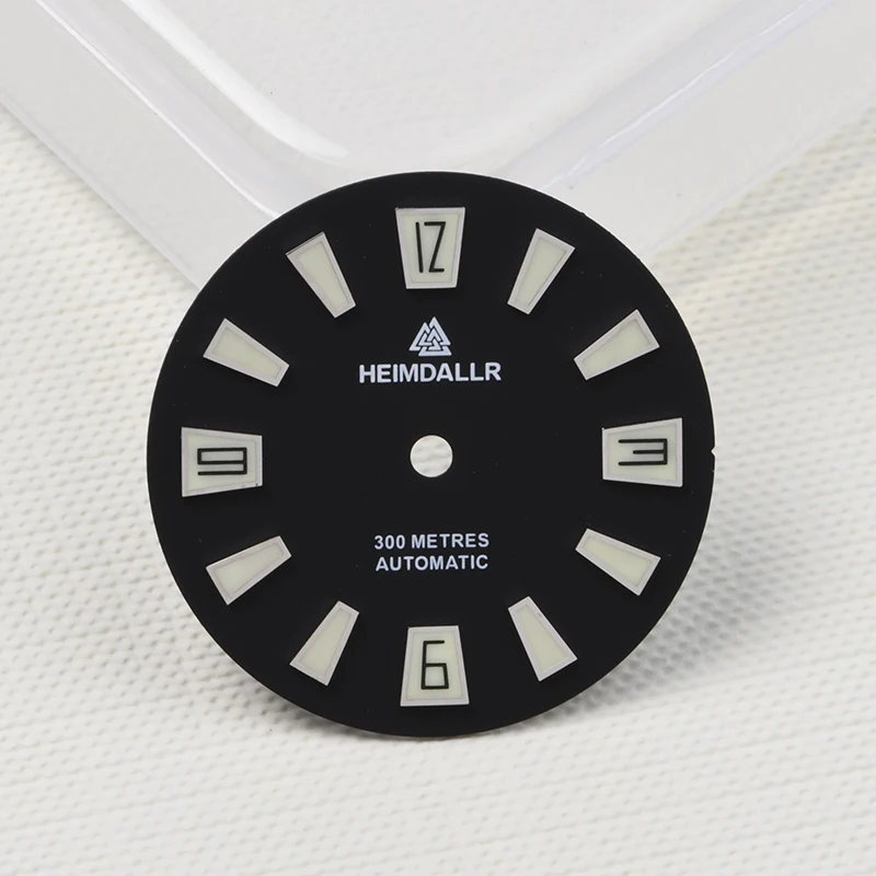 

watch dial 28.5mm 3.0 O'clock SKX007009 6105 Tuna Ghost fit Seiko mod For NH35 Movement Dive Watch C3 Luminous