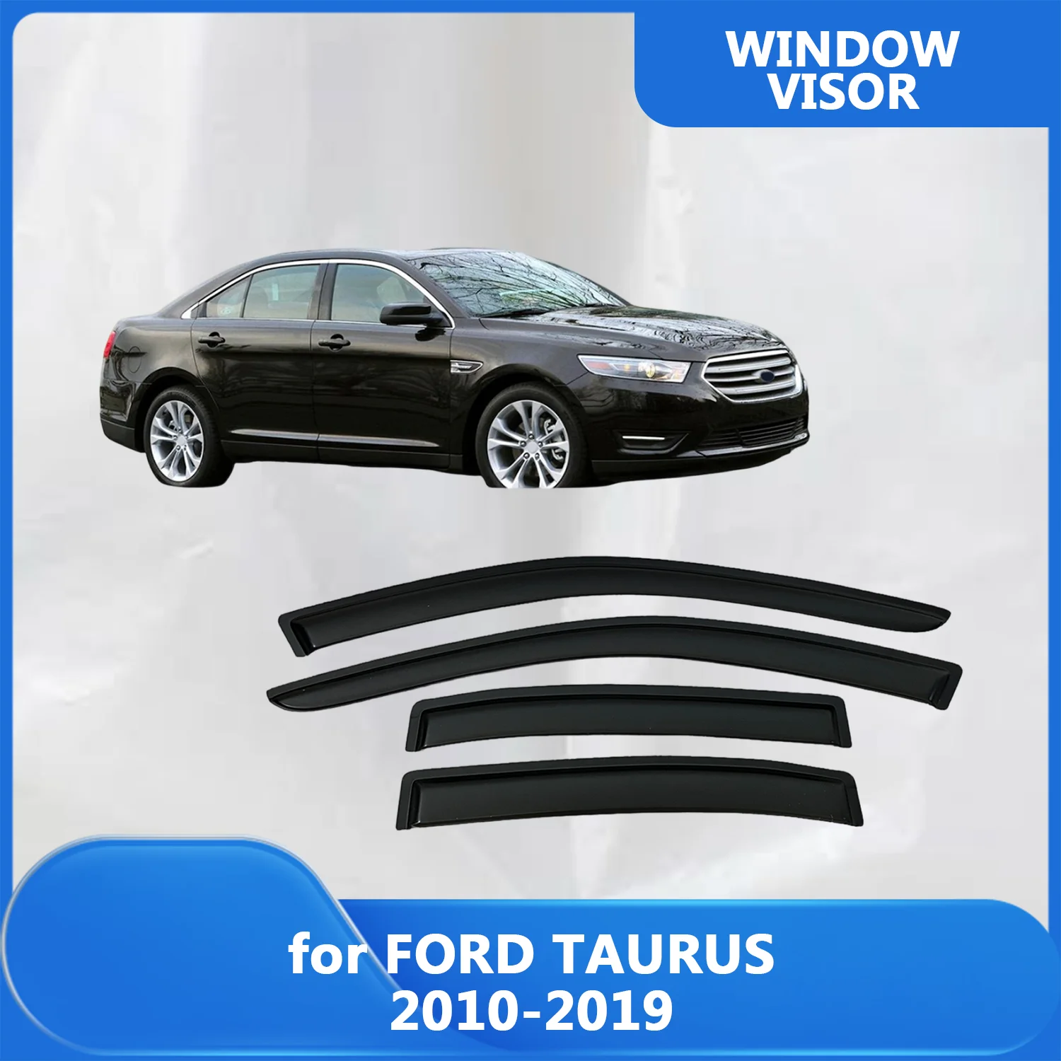 

Window Visor for FORD TAURUS 2010 2011 2012 2013 2014 2015 2016-2019 Wind Deflectors Rain Guards Door Visor Vent Shades Rain