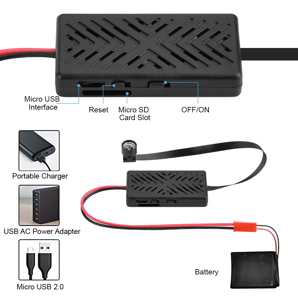 HD 1080P DIY WIFI Mini Camera Module Motion DV P2P Camera Video Recorder Home Security Camcorder Remote Control Support TF Card