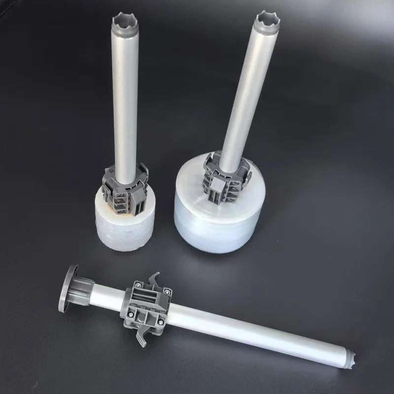 1pcs Stretch Film Wrapping Assistant - Fast Packaging Handle Tool Commercial PE Film Dispenser Tool for Packaging & Bundling