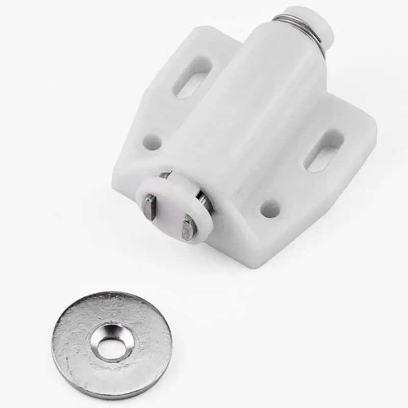 Rebound Single Door Magnetic Door Catch Built-in Powerful Spring Push To Open Touch Catch For Wardrobe Cupboard Shoe Cabinet