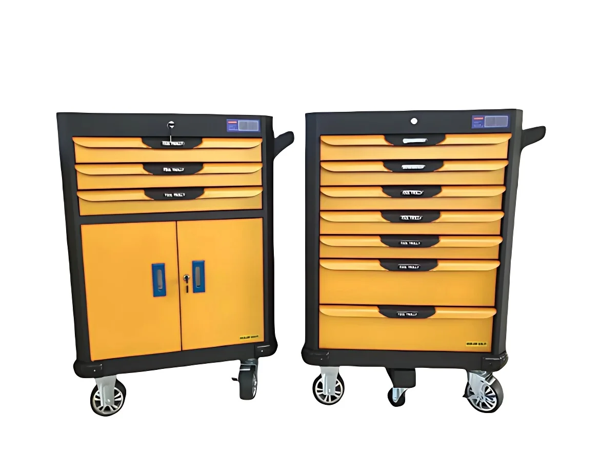 Ningbo Kinbox 7 Drawer Professional Tool Box Roller Cabinet / Kraft Tool Trolley Without Hand Tools