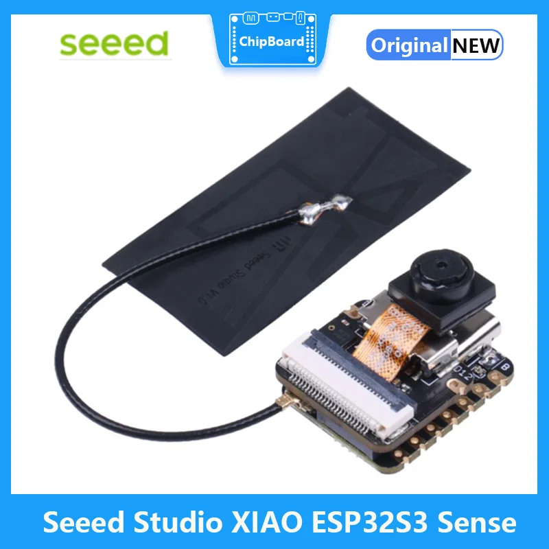 

Seeed Studio XIAO ESP32S3 Sense - 2.4GHz Wi-Fi, BLE 5.0, OV2640 Camera Sensor, Digital Microphone, Battery Charge Supported