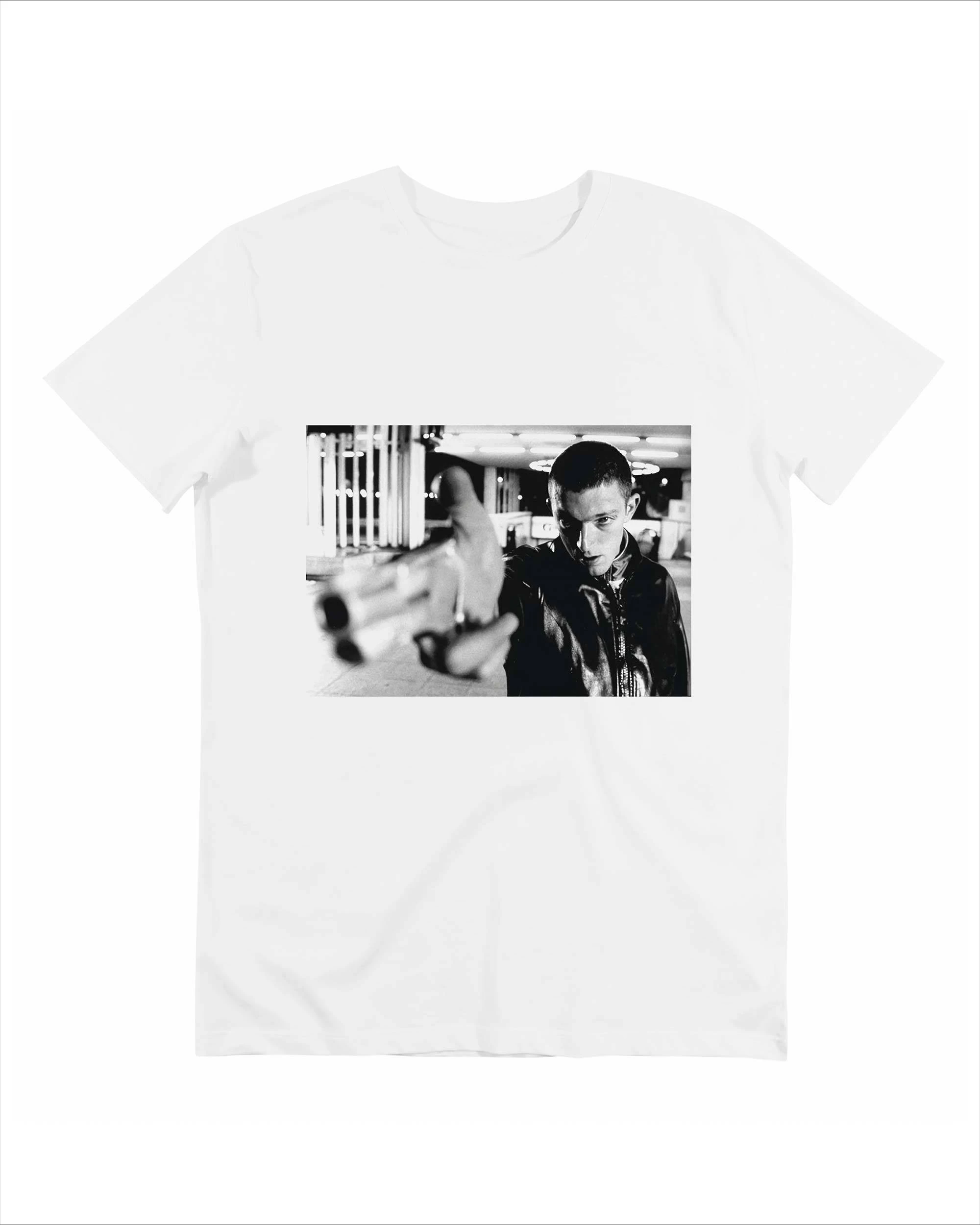 

Hate Photo Graphic Print Summer Luxury Brand Pure Cotton Men's and Women's T-shirt Short Sleeve Street Fashion Trend Clothing