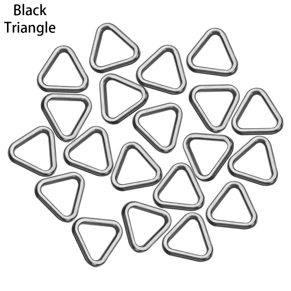 20pcs 4mm Accessories Mini Ultra-small Luggage Hardware Square/Triangle Buttons Diy Dolls Bag  Bag Buckle
