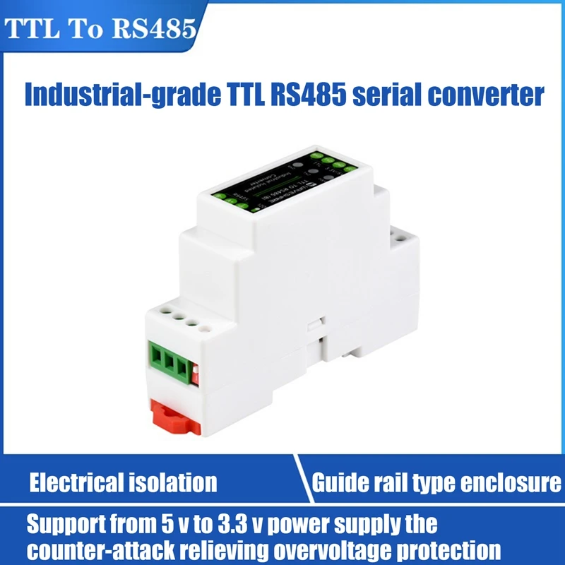 Waveshare TTL to RS485 Electrical Isolated Serial Port Converter with Isolated Multiple Protection Circuits