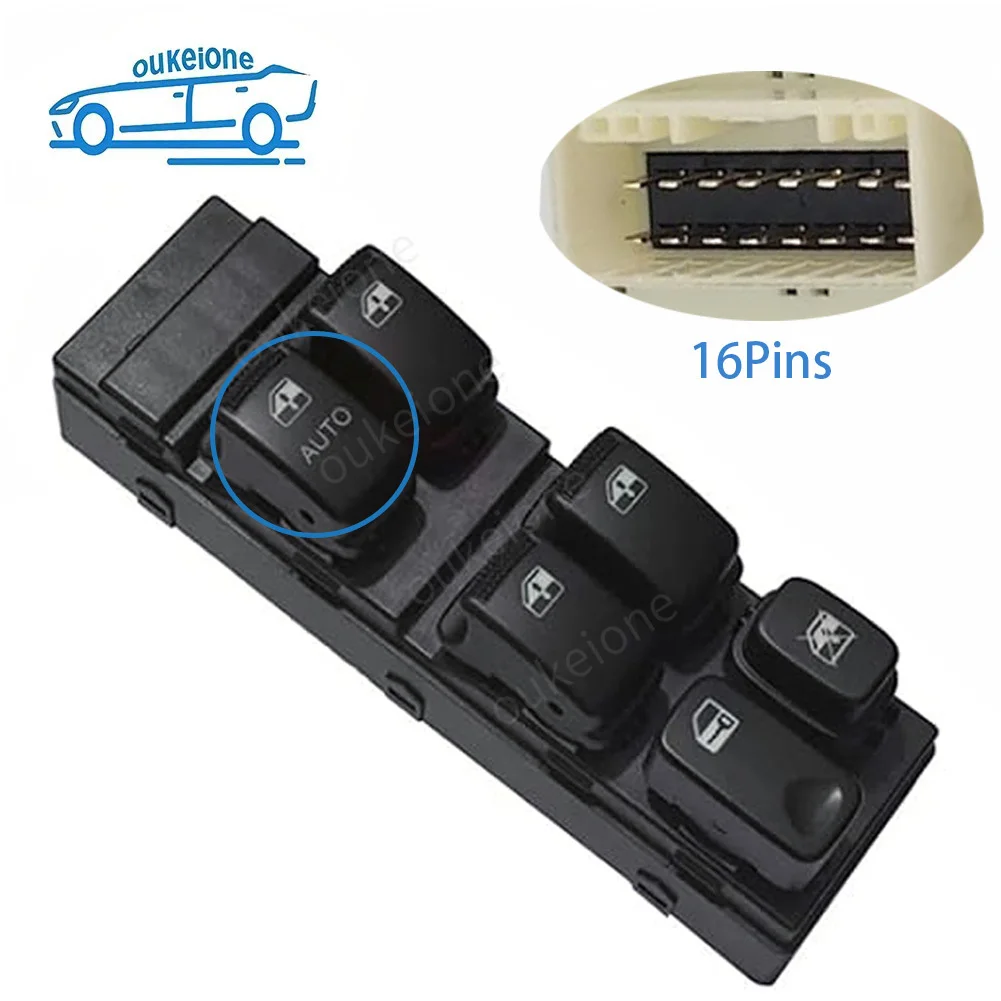 

16Pins Car Front Left Side Electric Power Window Switch Control Button for Kia cerato 2004 2005 2006 2007 2008 2009 93570-2F460