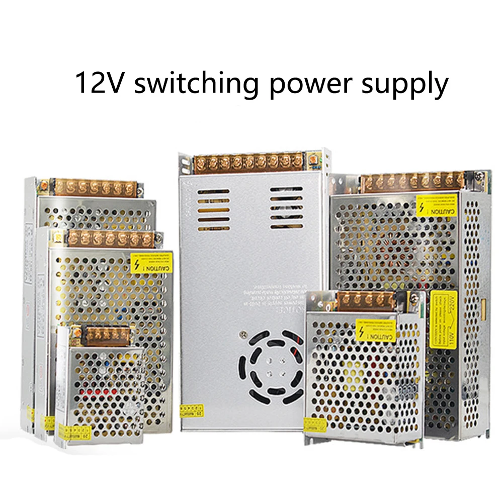 12V Power Supply 1A 2A 3A 5A 6A 8A 10A 12A 15A 20A 25A 30A 33A 40A 50A Lighting Transformer 220V To 12V Switching Power Supply