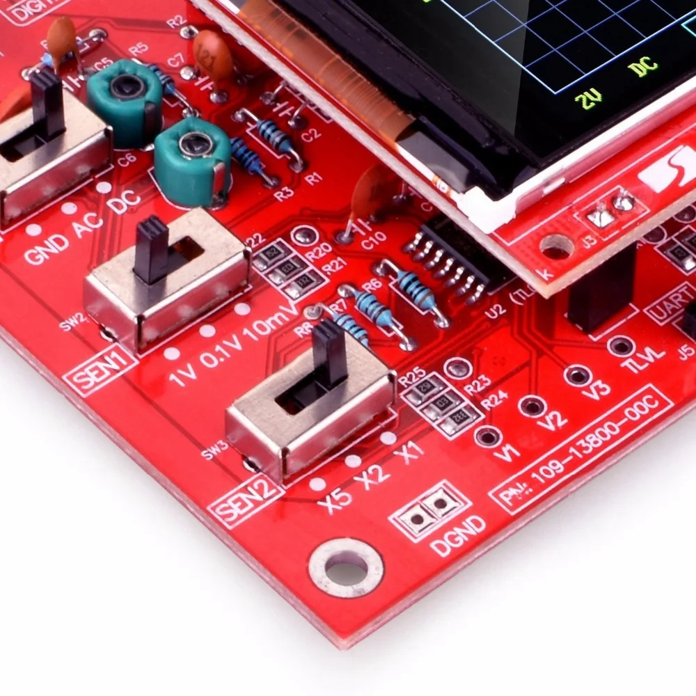 

【People Favorite】DSO138 Oscilloscope Digital Assembled TFT With Probe Alligator Test Clip For Arduino ARM Detection Development