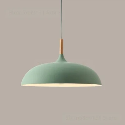 Lava Ball Nordic Minimalistische Moderne Pendelleuchte Holz & Aluminium Lampenschirm Wohnzimmer Pendelleuchten LED Mode Art Deco Leuchten 8