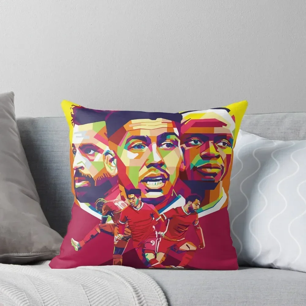 

Firmino Mane Salah WPAP Pop Art Throw Pillow home decor items christmas decorations for home 2025 autumn pillowcase pillow