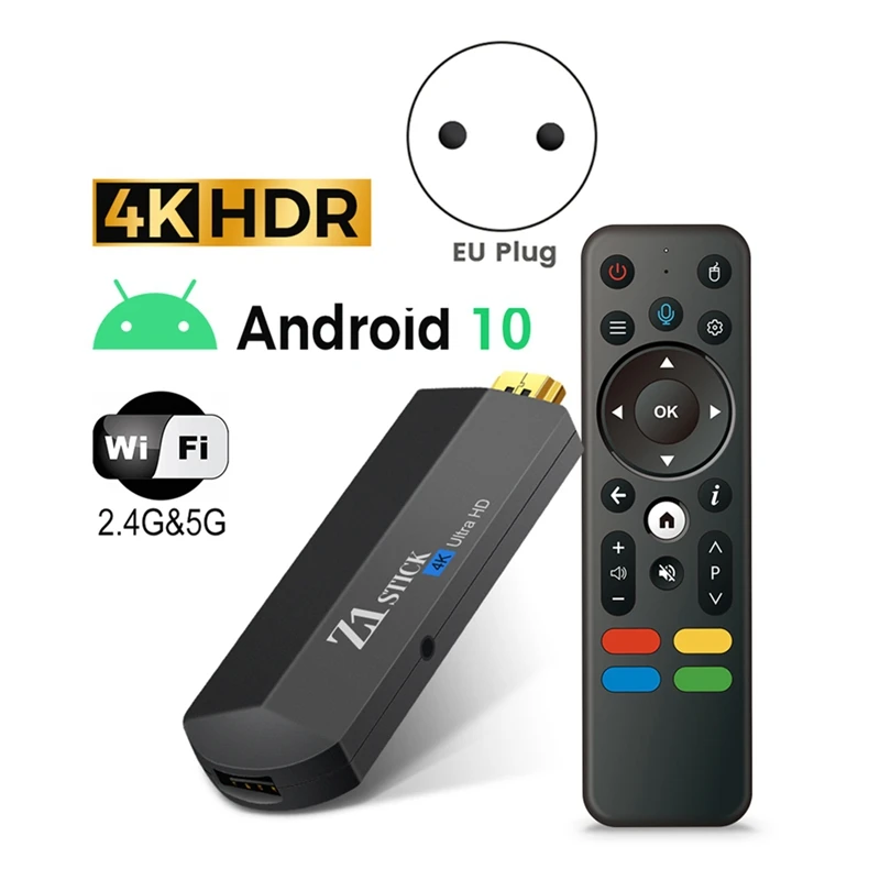 Z1 Stick H313 2Gb +16Gb Rom Stick Tv Box 4K Android 11 Atv Ui Bt Voice Remote Fire Tv Stick 4K Vs Fire Stick Durable -EU Plug