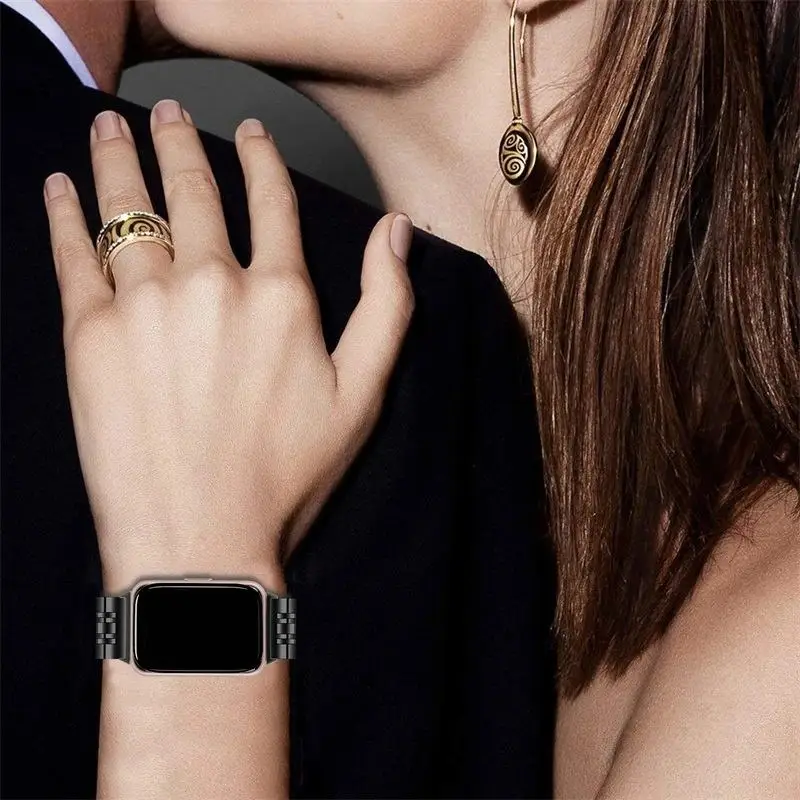 Ремешок из нержавеющей стали для Samsung Galaxy Fit 3, металлический Высококачественный Браслет для Samsung Galaxy Fit 3, сменный роскошный браслет