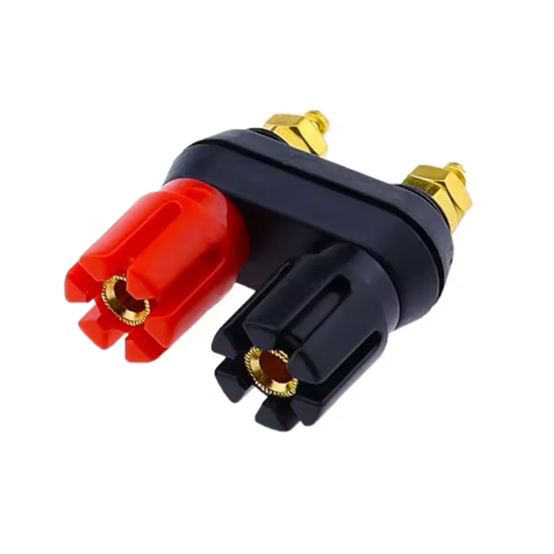 1 SZT. Wtyki bananowe Złącza Terminalowe Czerwone Czarne Złącze Terminalowe Wzmacniacza Słuchawkowego Gniazdo Bananowe Wtyk Głośnikowy