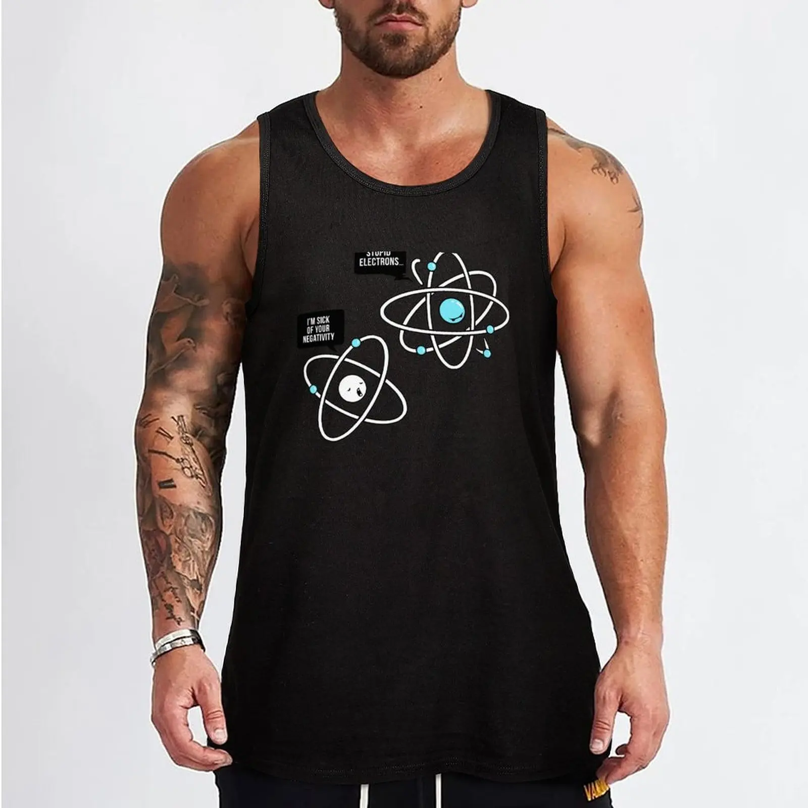 Negative Atom Tank Top gym clothing men T-shirt man gym t-shirts