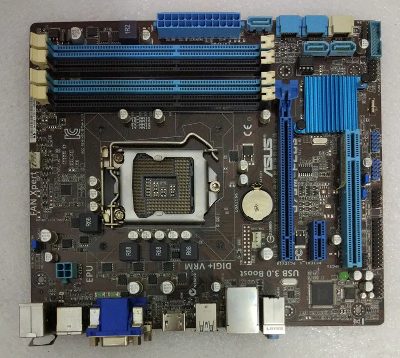 ASUS B75M-plusマザー+ i5-3570K CPU +DDR3 8G For Asus B75M-PLUS LGA1155 Desktop Motherboard SATA3.0 IntelB75