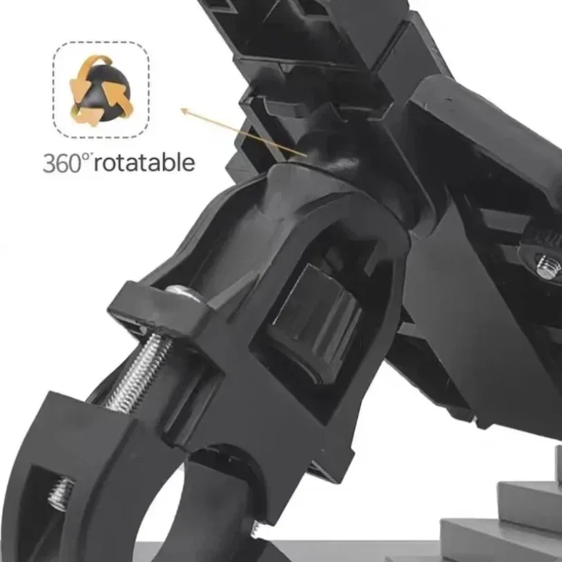 VIKEFON العالمي جديد ترقية ثمانية مخالب حامل هاتف المحمول للدراجات النارية سكوتر ATV دراجة E-الدراجة حامل جوّال بلاستيكي الخليوي #3