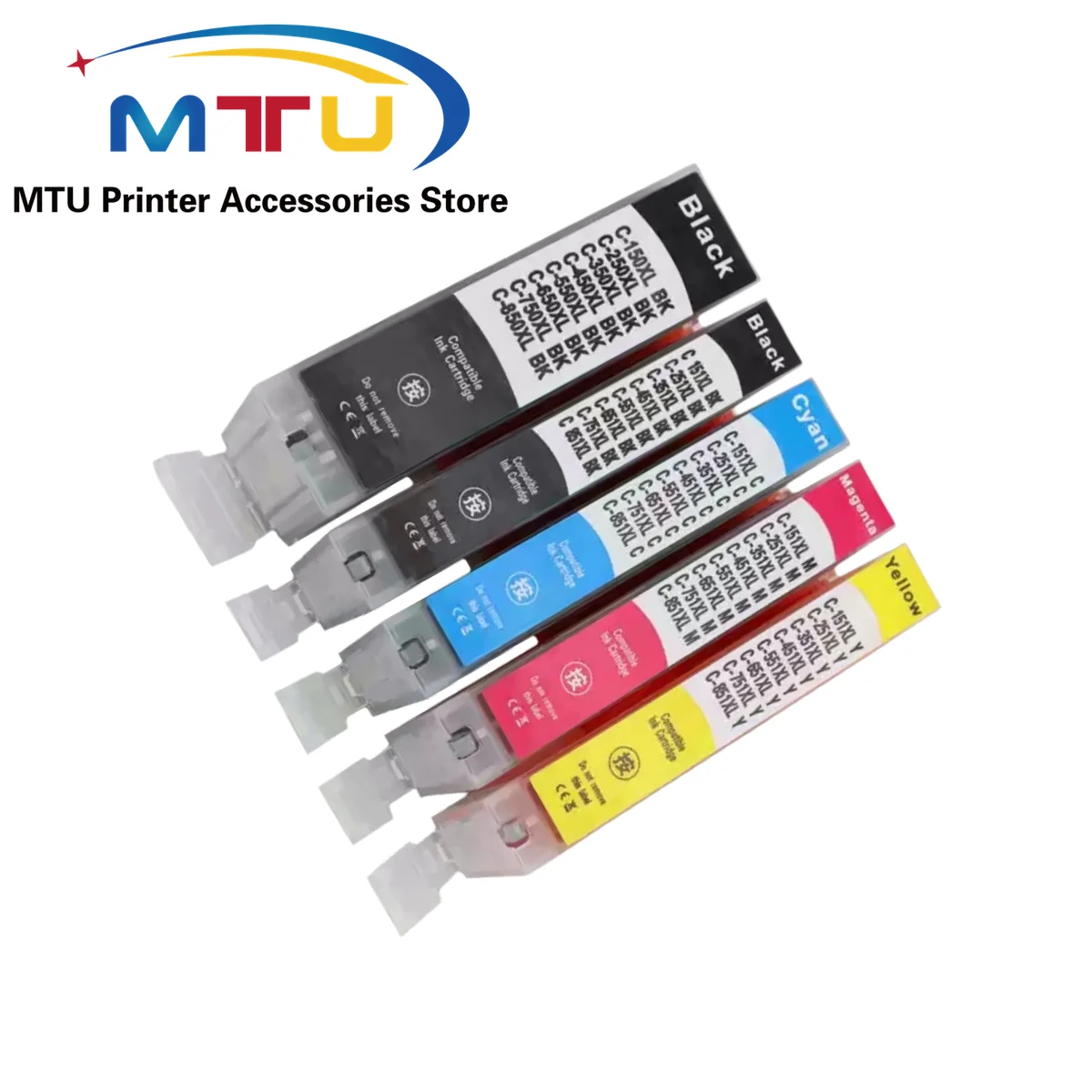 1Set PGI-550 CLI-551 550 551 Ink Cartridge for Canon PIXMA MG5450 MG5550 MG5650 MG6350 MG6450 MG6650 MG7150 MG7550 IP7250 MX725